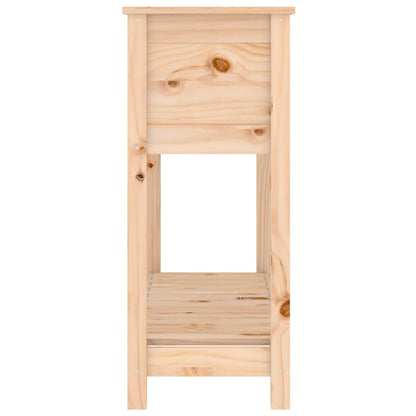Jardinera Con Estante Madera Maciza De Pino 111,5x34,5x81 Cm_5