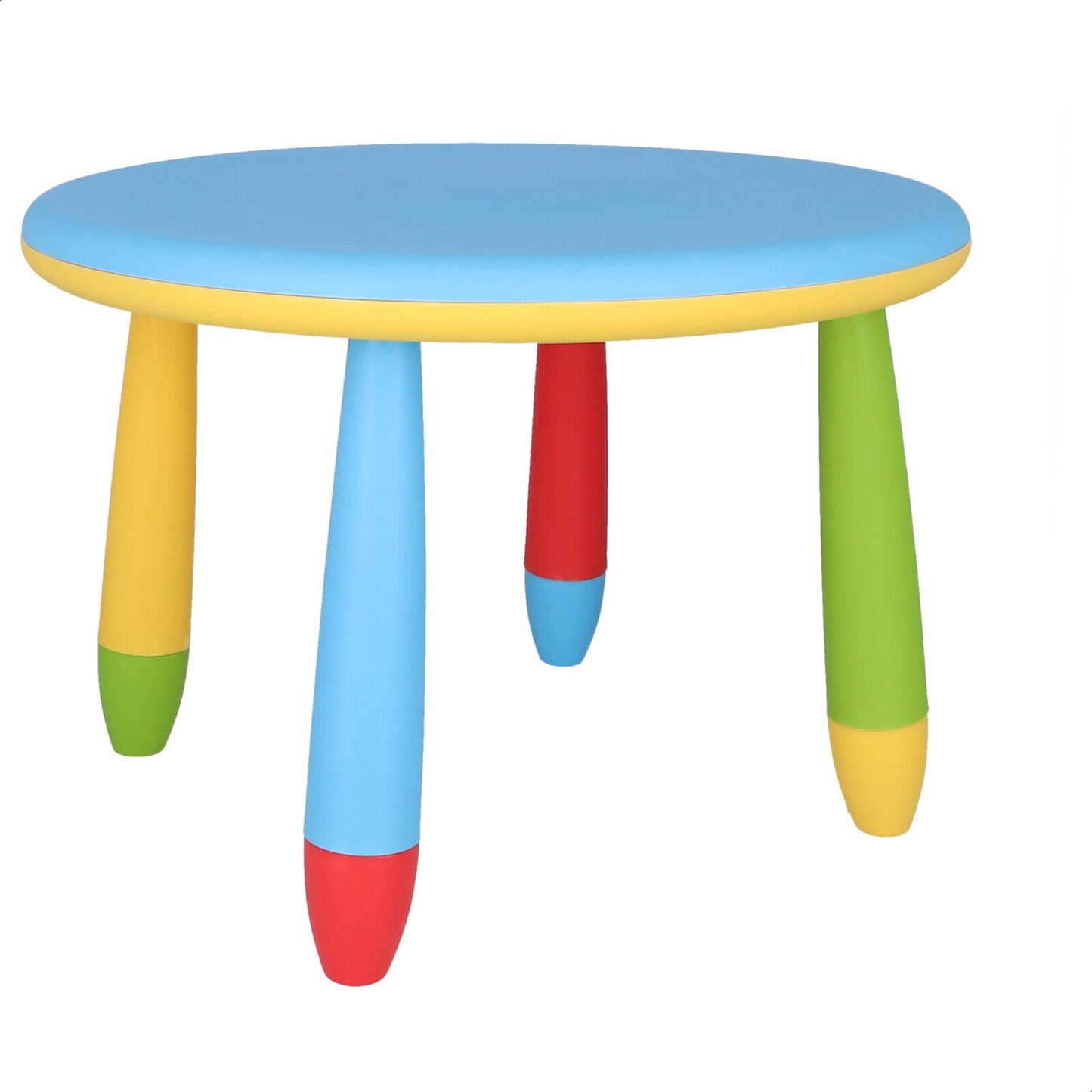 Mesita Infantil Rectangular Azul Y 2 Sillas_5