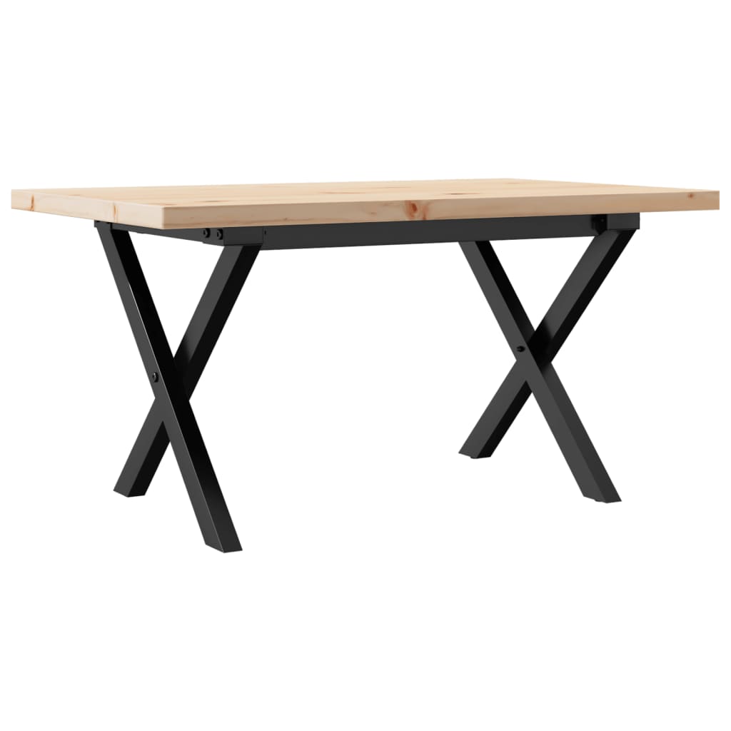 Mesa De Centro Marco X Madera Maciza Pino Y Acero 80x50x40,5 Cm_4