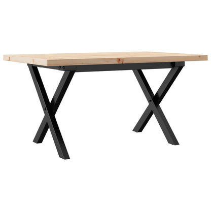 Mesa De Centro Marco X Madera Maciza Pino Y Acero 80x50x40,5 Cm_4