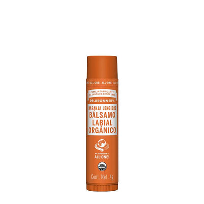 Protector labial de naranja y jengibre Dr. Bronners, 4 g
