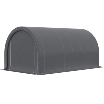 Outsunny Garaje Exterior Para Coche 5x3 M Carpa Garaje Para Coche Gris_4