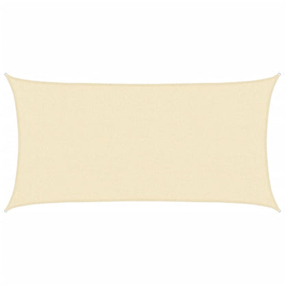 Vidaxl Toldo De Vela Rectangular Hdpe 2x4m Crema_0