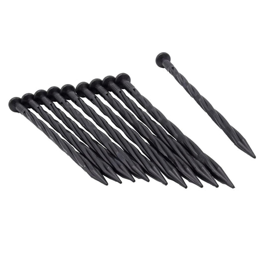 Nature Piquetas De Tierra 10 Uds Negro 20 Cm_0