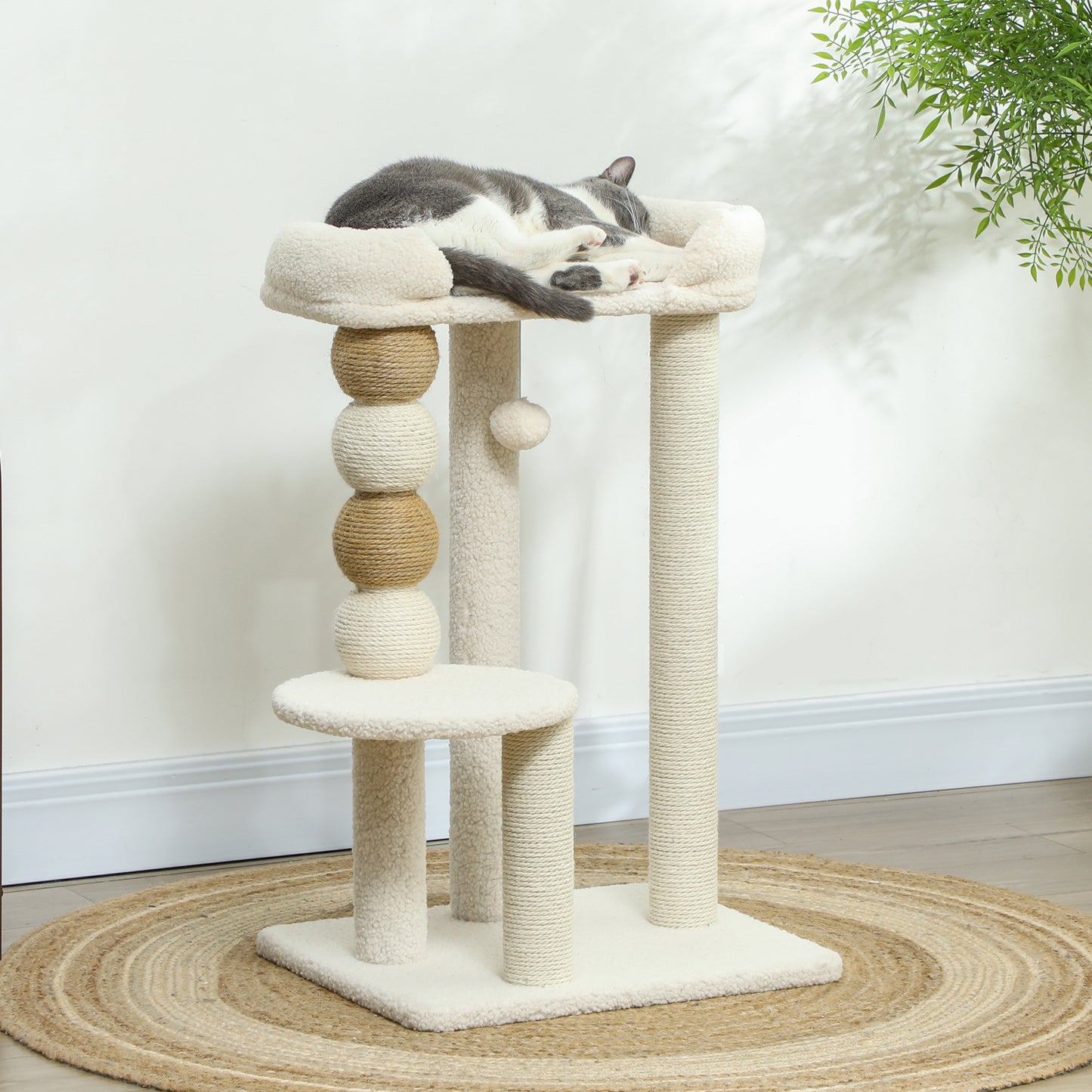 Pawhut Árbol Rascador Para Gatos_1
