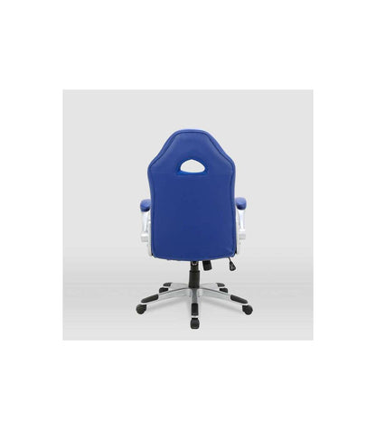 Silla De Escritorio Victoria En Azul Y Negro. Alto: 112-120, Ancho: 70, Fondo: 51_2