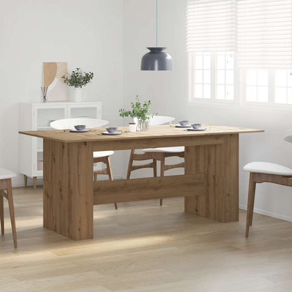 Mesa De Comedor Madera Ingeniería Roble Artisan 180x90x76 Cm_1