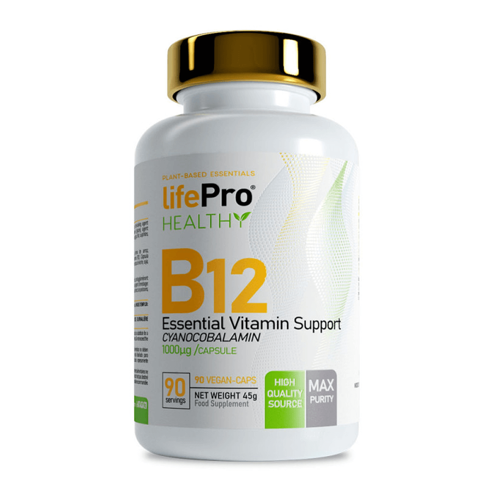 Vitamina B12 - 90 Cápsulas Veganas - Vitamina B - Lifepro_0