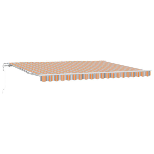 Toldo Retráctil Multicolor 450 X 300 Cm Tela Y Aluminio_0