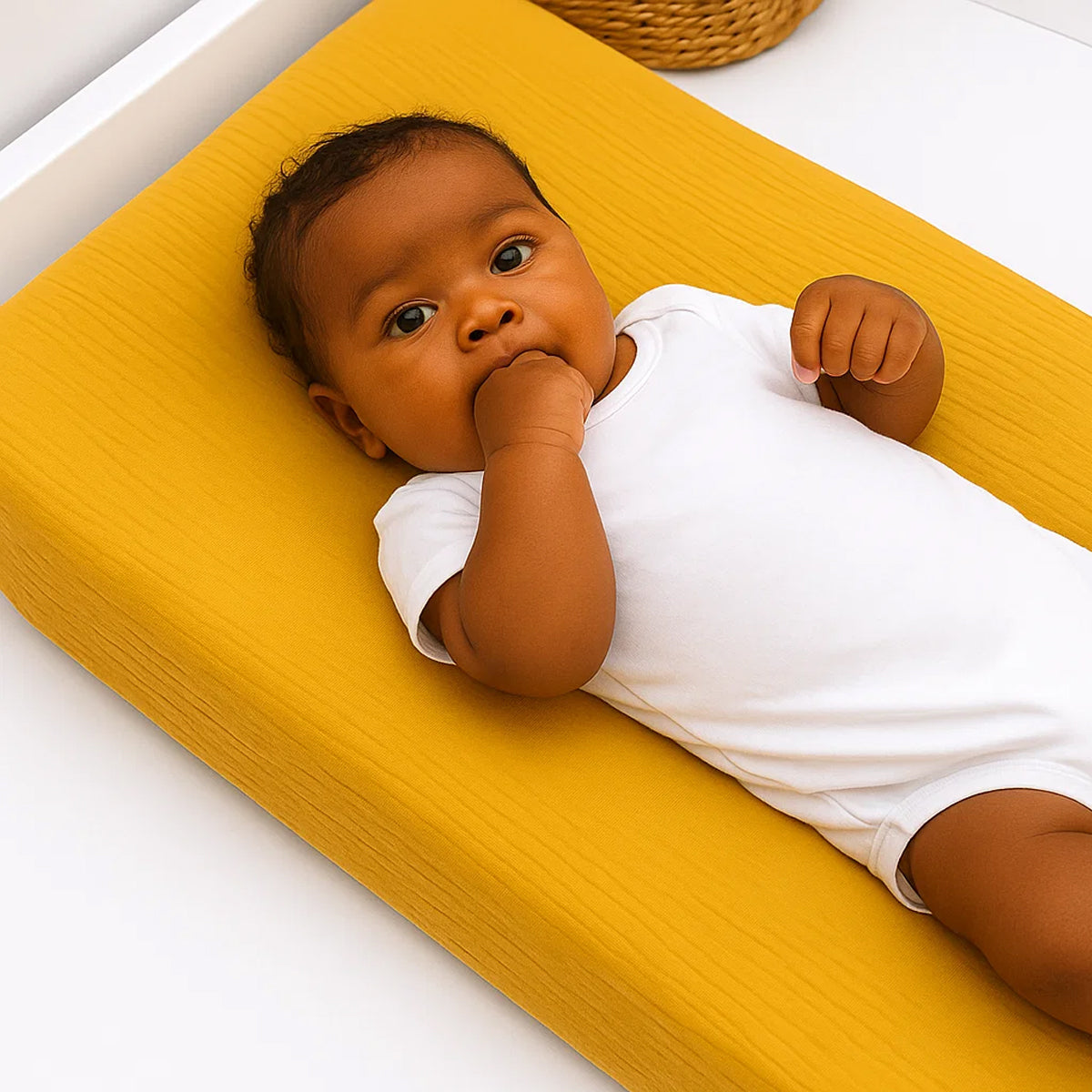 Funda De Colchón Para Cambiador En Algodón Bio Honey