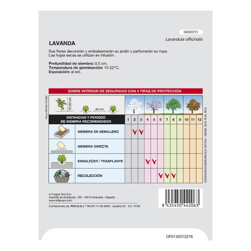 Semillas Aromaticas Lavanda (0.5 Gramos) Horticultura, Horticola, Semillas Huerto._1