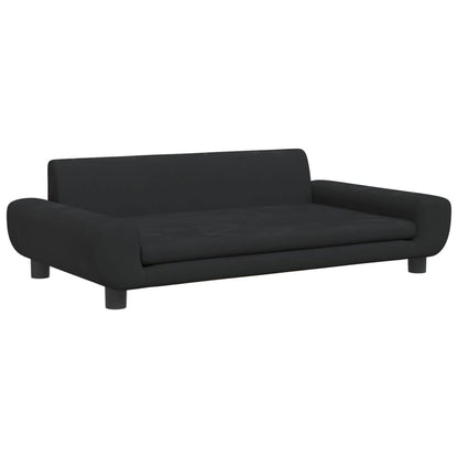 Cama Para Perros De Terciopelo Negra 100x54x33 Cm / Vetonek_4