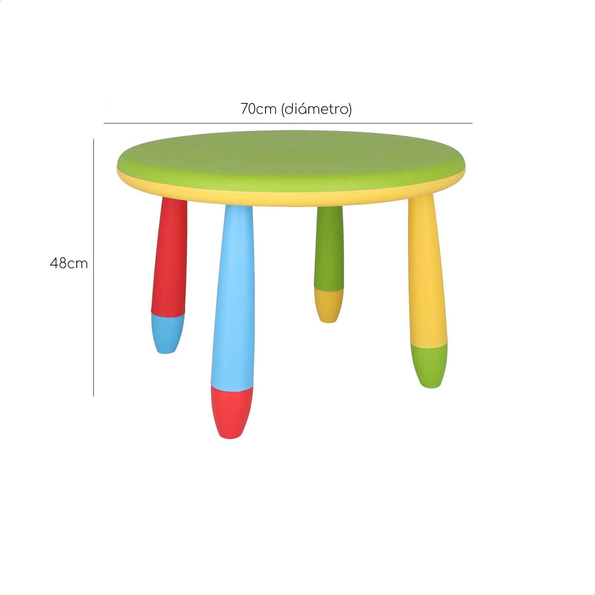 Mesita Infantil Rectangular Verde, Y 2 Sillas