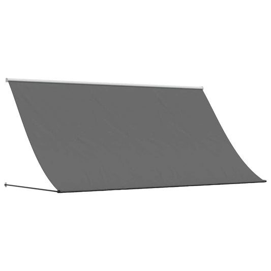 Toldo Retráctil De Tela Y Acero Gris Antracita 300x150 Cm_0