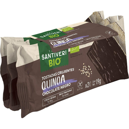 Tostadas crujientes con Quinoa y Chocolate negro BIO Sntiveri 3x57 g