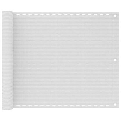 Vidaxl Toldo Para Balcón Hdpe Blanco 75x500 Cm_0