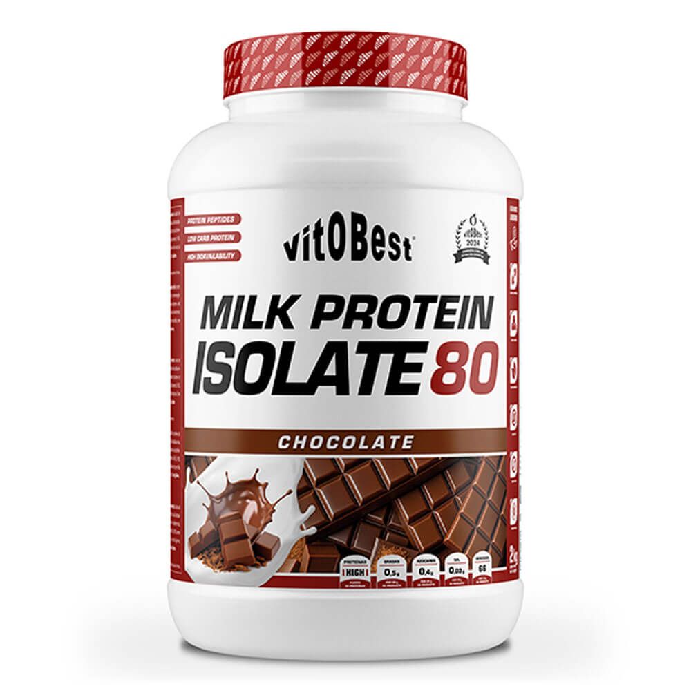 Milk Protein Isolate 80 - 2kg - Chocolate - Proteína De Aislado De Suero Isolate - Vitobest_0
