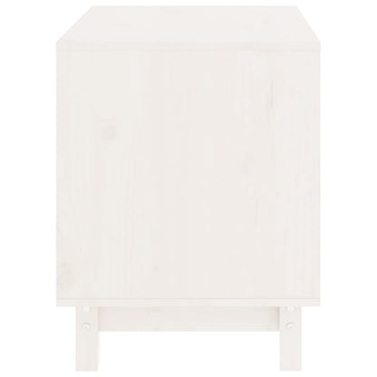 Caseta Para Perros Madera Maciza De Pino Blanco 60x45x57 Cm_4