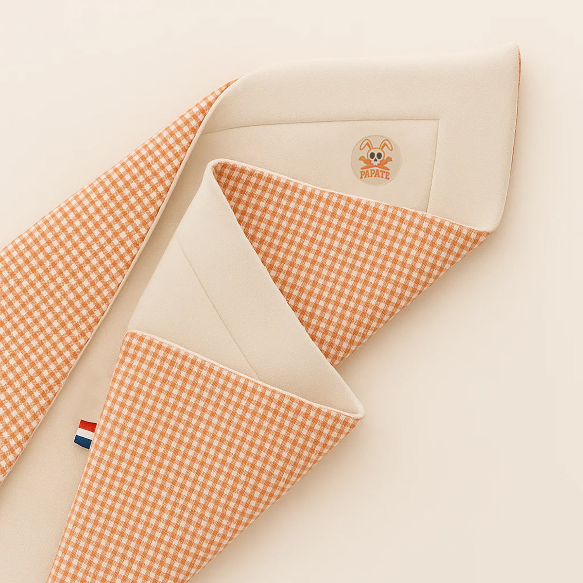 Manta De Algodón Orgánico Rex Blanco Y Vichy