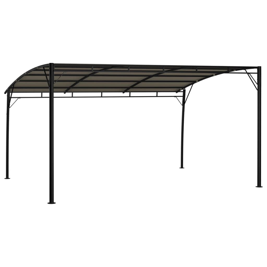 Toldo Parasol De Jardín Gris Taupe 4x3x2,55 M_2