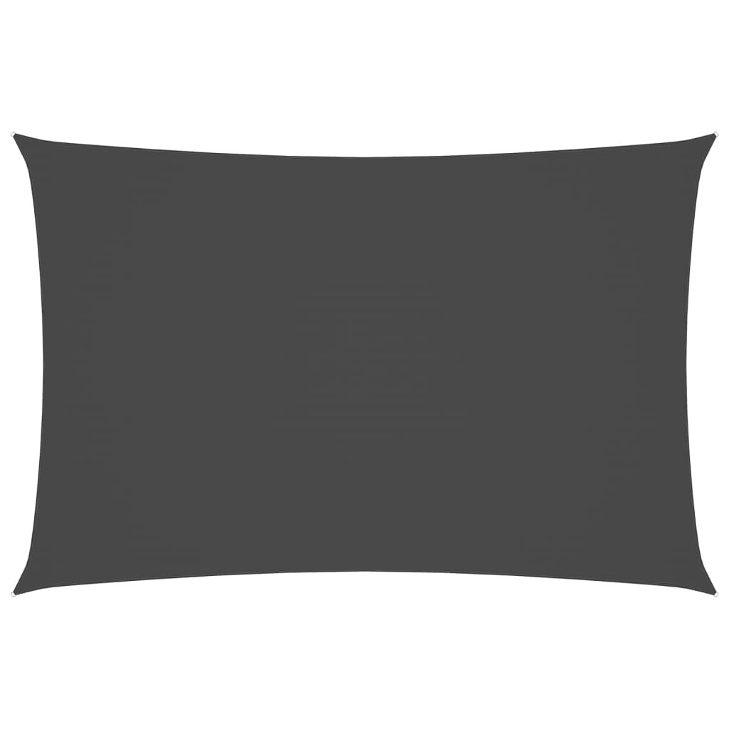 Vidaxl Toldo De Vela Rectangular Tela Oxford Gris Antracita 2x4 M_0