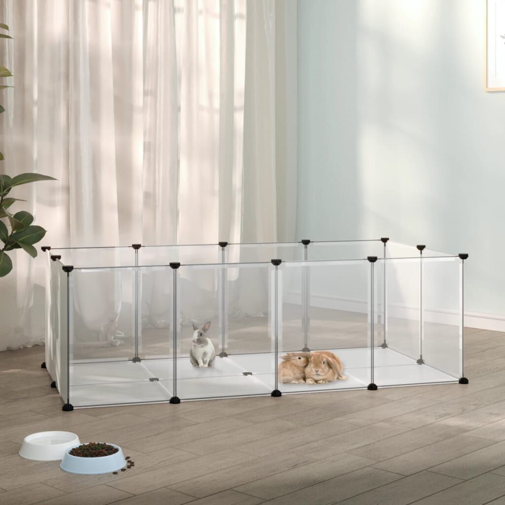 Vidaxl Jaula Animales Pequeños Transparente Pp Y Acero 144x74x46,5 Cm_1