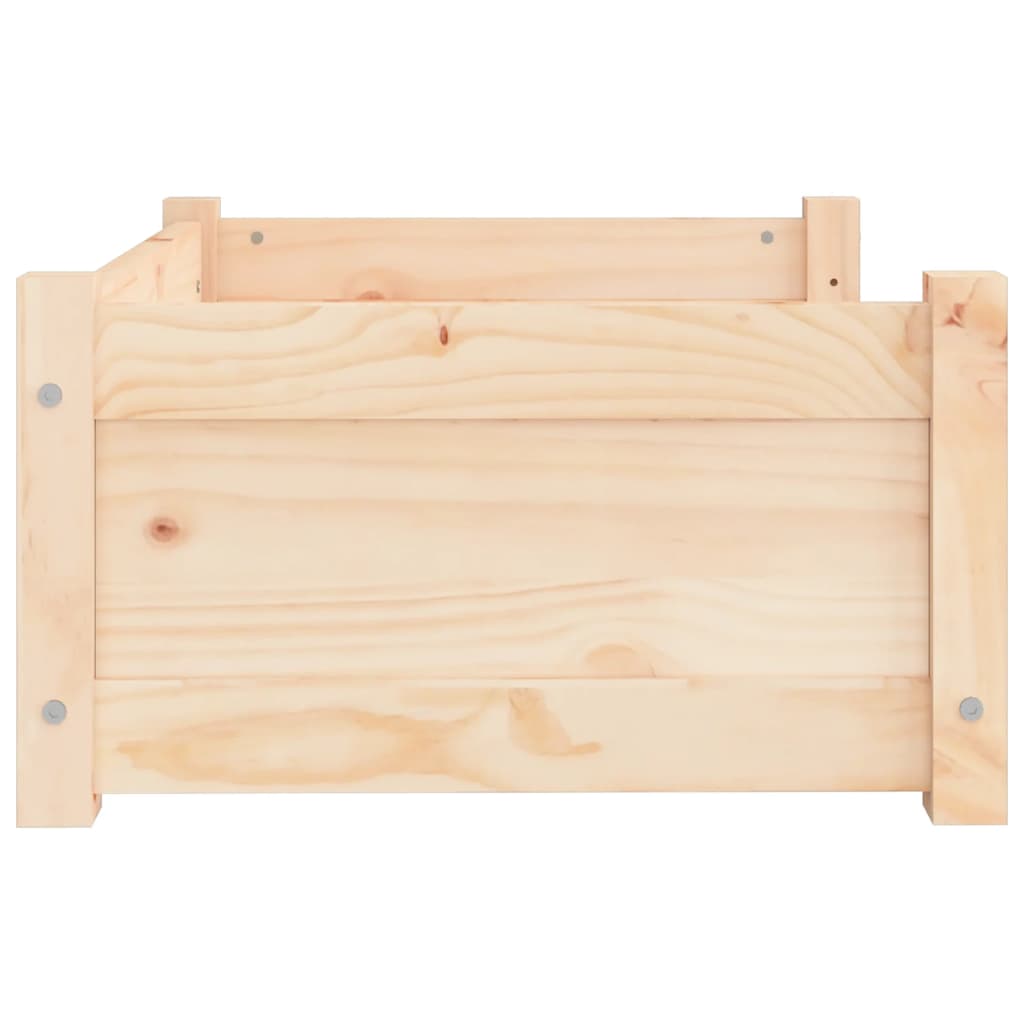 Cama Para Perros Madera Maciza De Pino 65,5x50,5x28 Cm / Vetonek_4