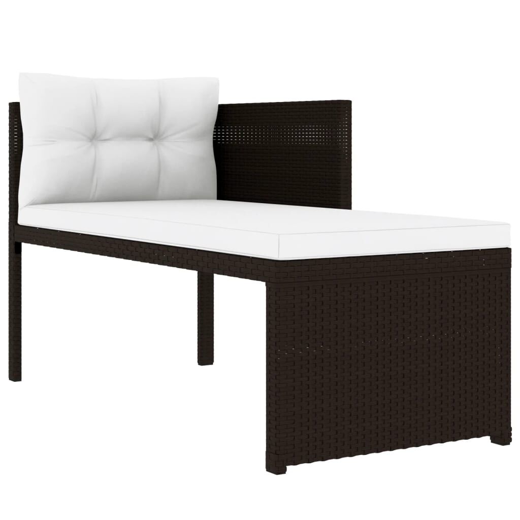 Vidaxl Set De Muebles De Jardín 4 Piezas Ratán Sintético Marrón_3