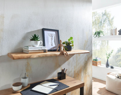 Estantería De Pared 120 Cm En Madera Maciza De Acacia_2