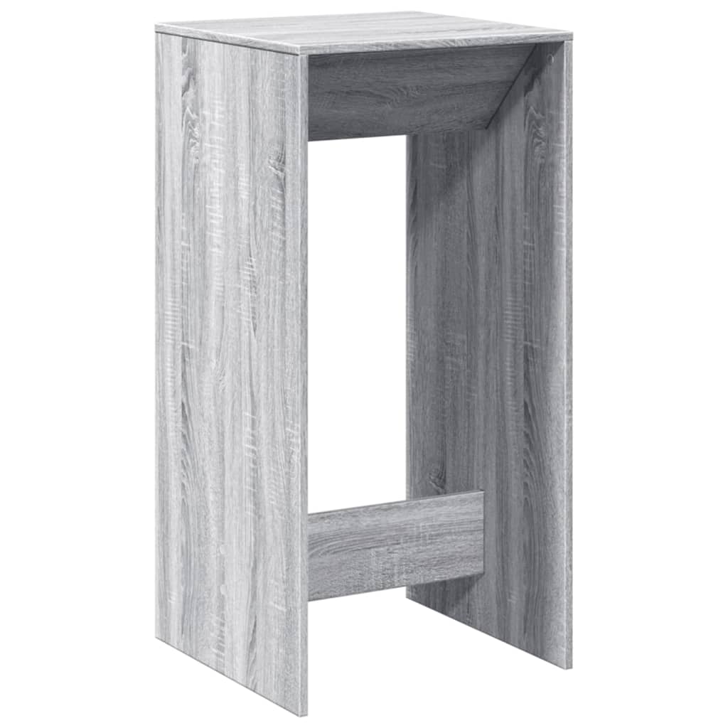 Mesa Alta De Bar Madera Ingeniería Gris Sonoma 51x50x103,5 Cm_0