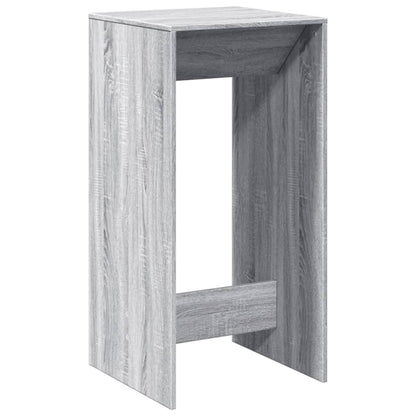 Mesa Alta De Bar Madera Ingeniería Gris Sonoma 51x50x103,5 Cm_0