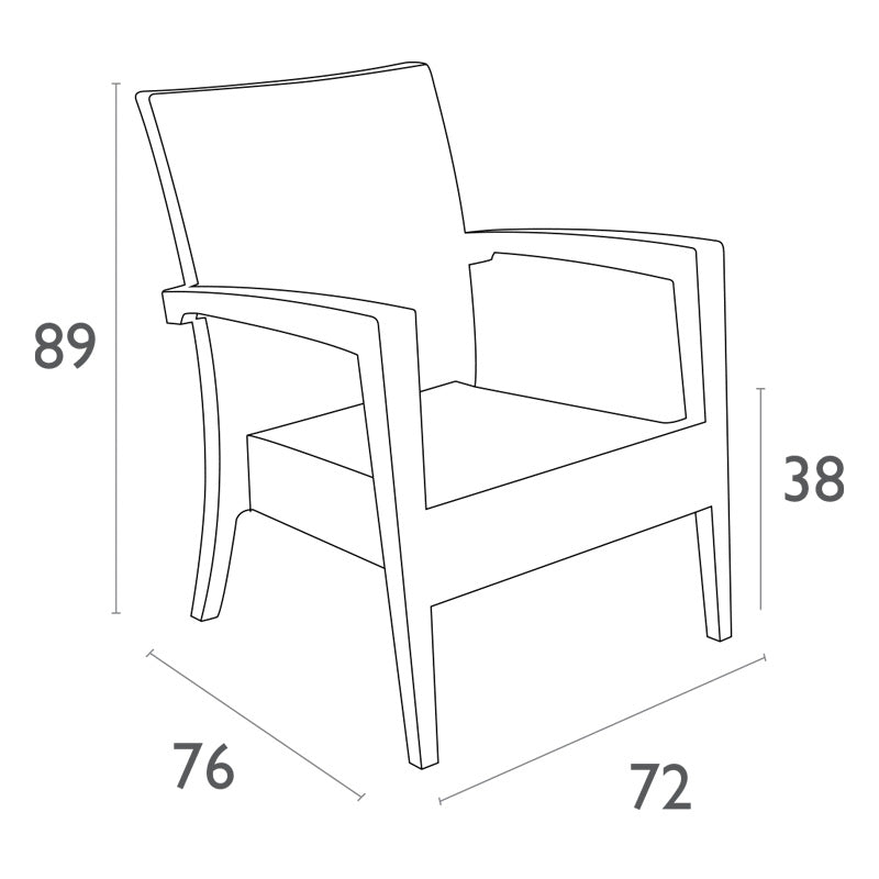 Siesta Exclusive Pack De 2 Sillones Miami Lounge Armchair Ratán Marrón_3