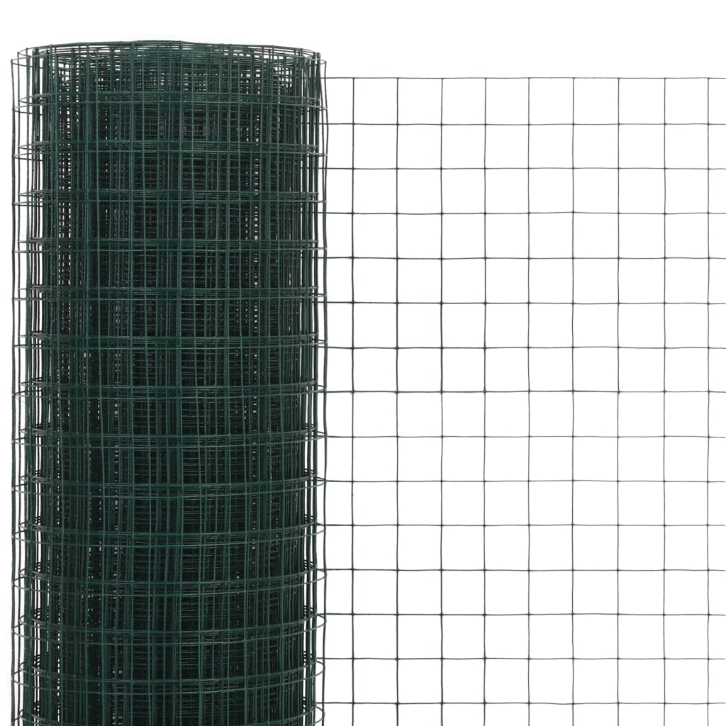 Alambrada De Gallinero Acero Revestimiento Pvc Verde 25x1,5 M / Vetonek_2