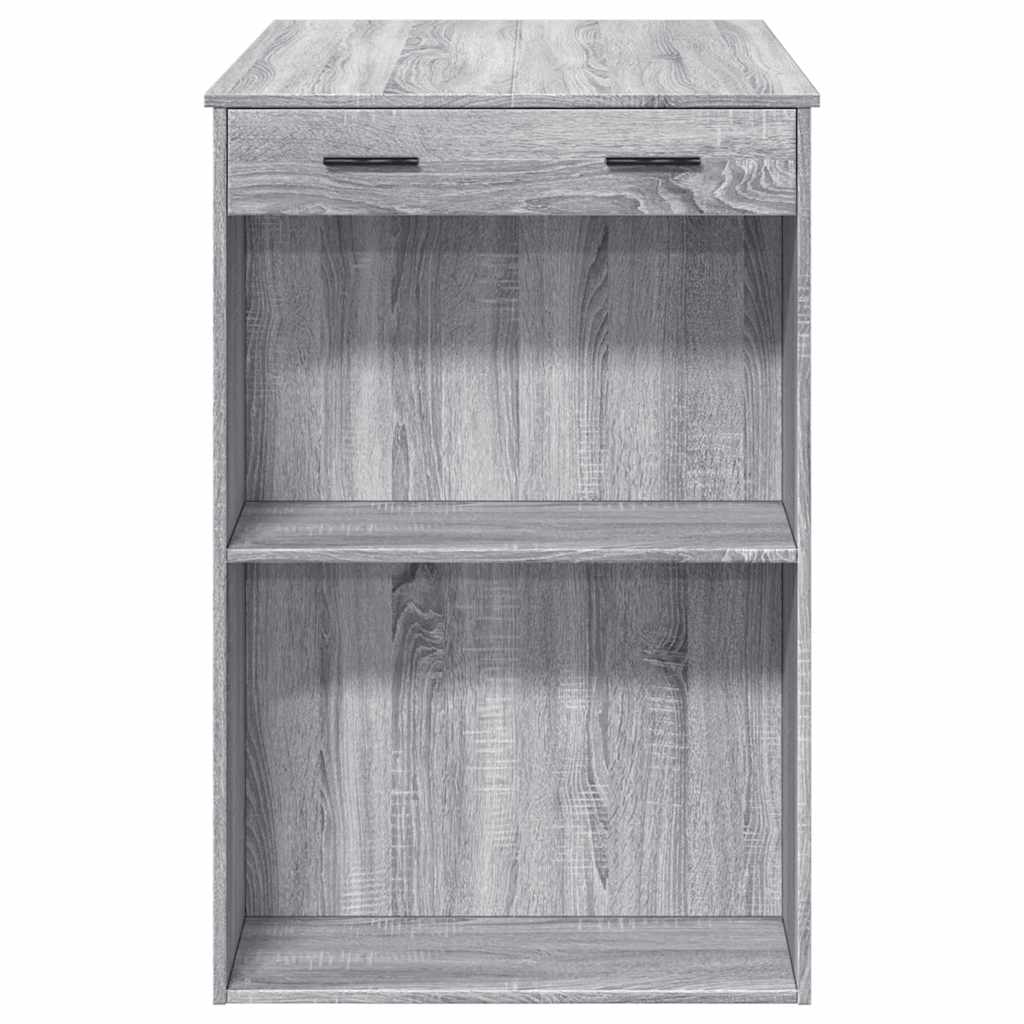 Mesa Alta De Bar Madera Ingeniería Gris Sonoma 102x70x103,5 Cm_4