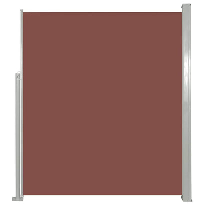 Vidaxl Toldo Lateral Retráctil De Jardín Marrón 170x300 Cm_0