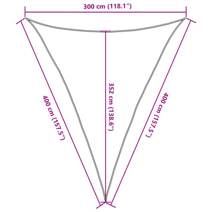 Vidaxl Toldo De Vela Verde Oscuro Hdpe 160 G/m² 3x4x5 M_2
