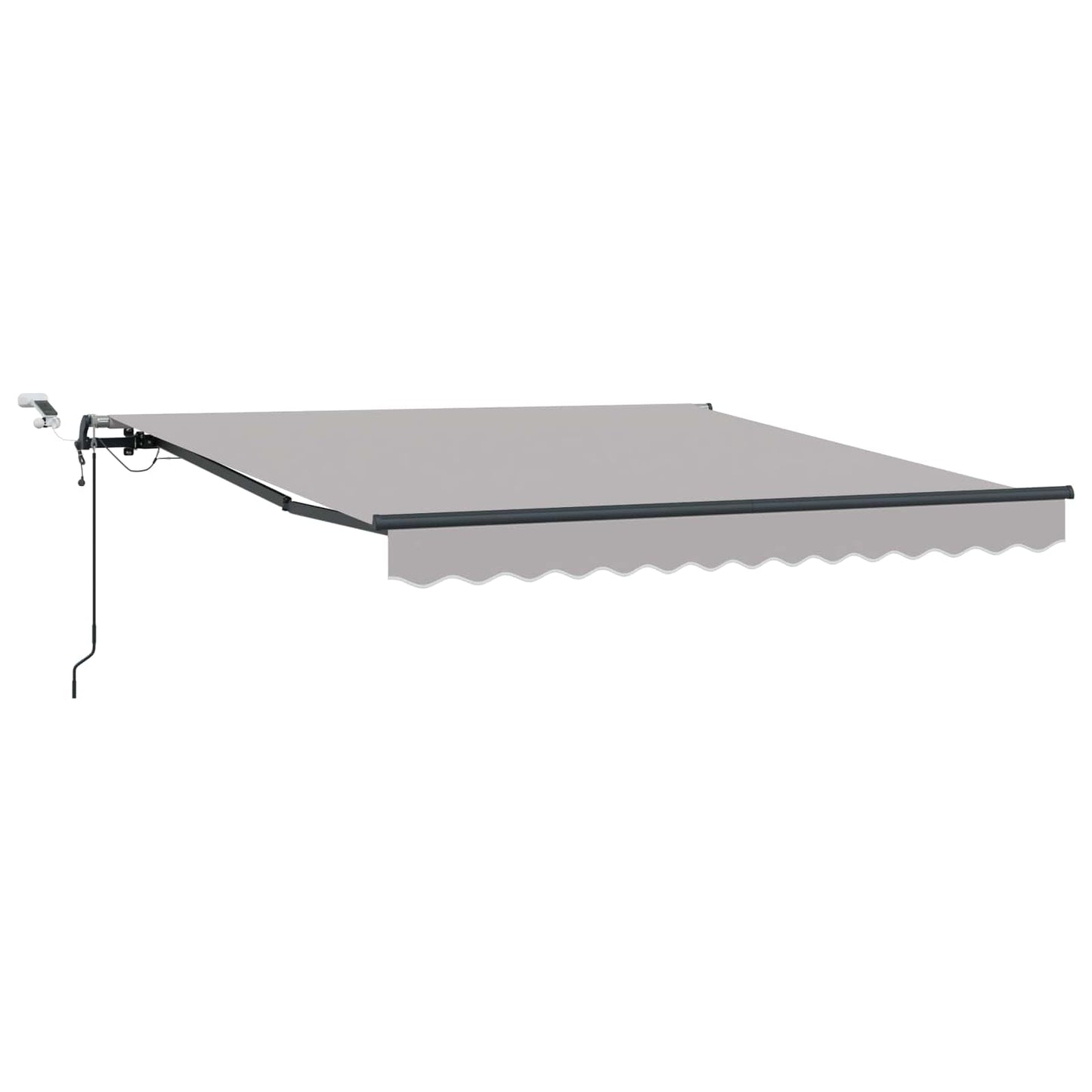 Toldo Retráctil Gris Claro 350 X 250 Cm Poliéster_0