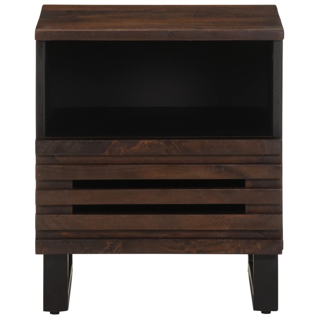 Mesitas De Noche 2 Uds Madera Maciza De Mango 40x34x46 Cm_1
