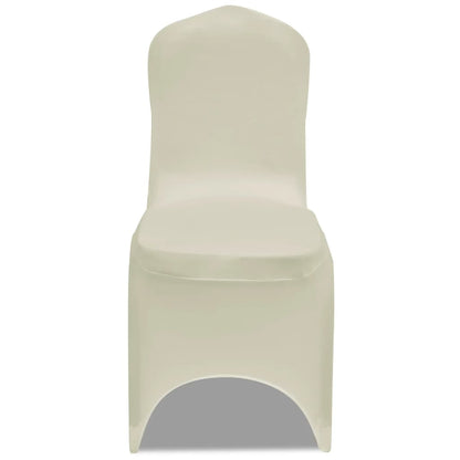 Vidaxl Funda De Silla Elástica 12 Unidades Crema_3