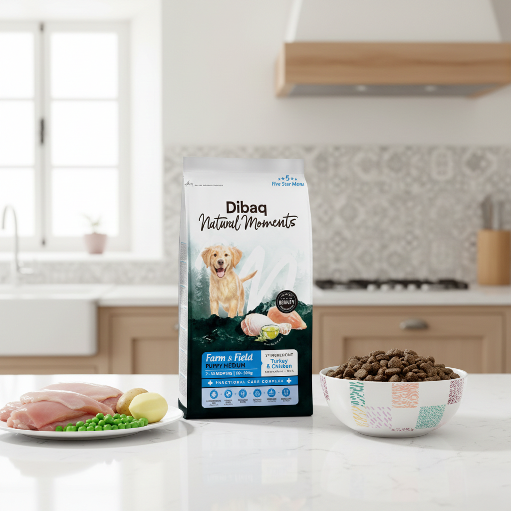 Dibaq Natural Moments 5 Star Pavo Y Pollo Cachorro Razas Medianas 12 Kg_2