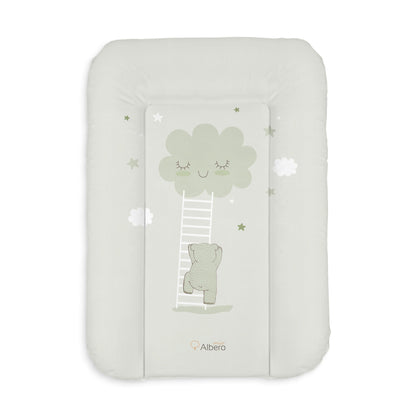 Cambiador Blando Para Comoda 70x50 Nubes Menta