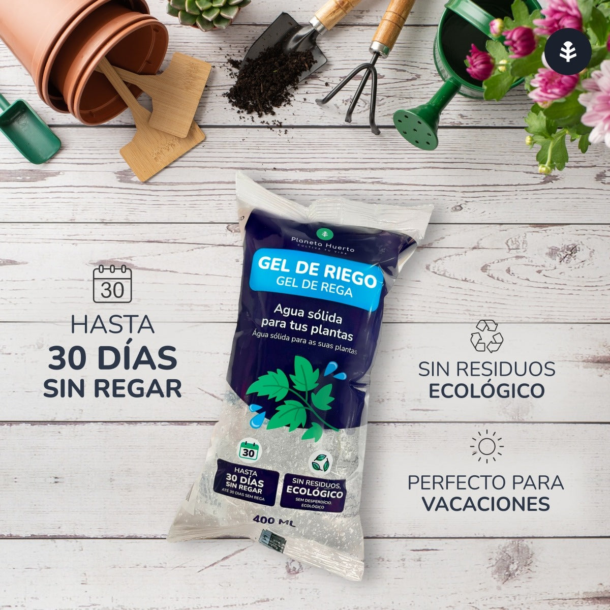 Pack 24 x Gel de Riego Planeta Huerto 400 ml
