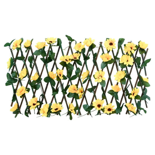 Enrejado Expansible Hiedra Artificial Amarillo 5 Uds 180x20 Cm / Vetonek_0