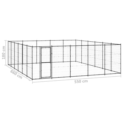 Vidaxl Perrera De Exterior De Acero 36,3 M²_2