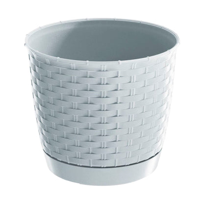 Maceta Ratolla Round 2l., Dimensiones (mm) 165x165x142, Color Blanco_0