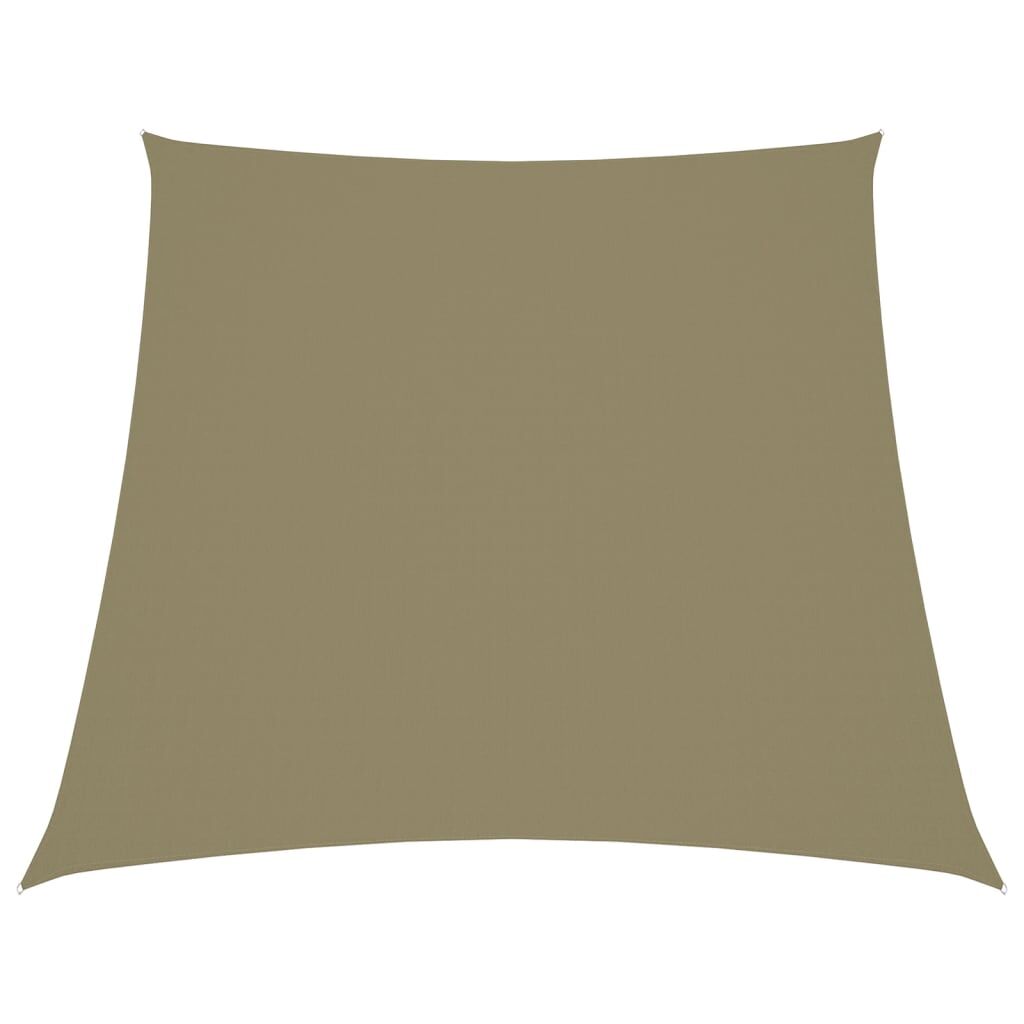 Vidaxl Toldo De Vela Trapezoidal De Tela Oxford Beige 3/5x4 M_0