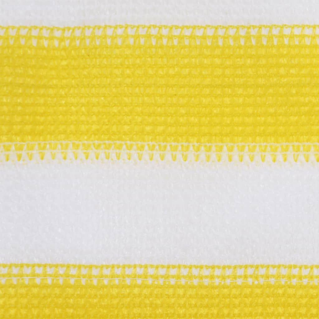 Vidaxl Toldo Para Balcón Hdpe Amarillo Y Blanco 120x600 Cm_1