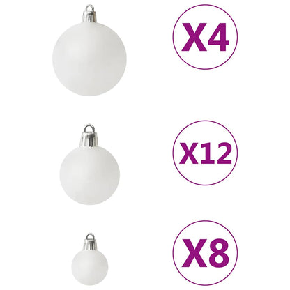 Vidaxl Juego De Bolas De Navidad 100 Piezas Blanco_4