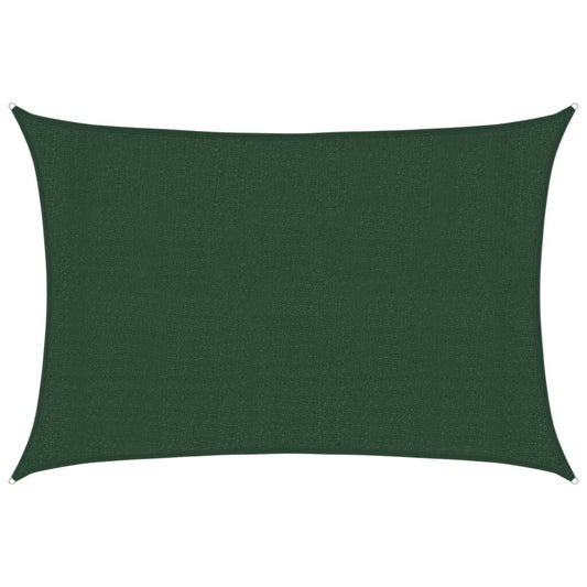 Vidaxl Toldo De Vela Verde Oscuro Hdpe 160 G/m² 3x4,5 M_0