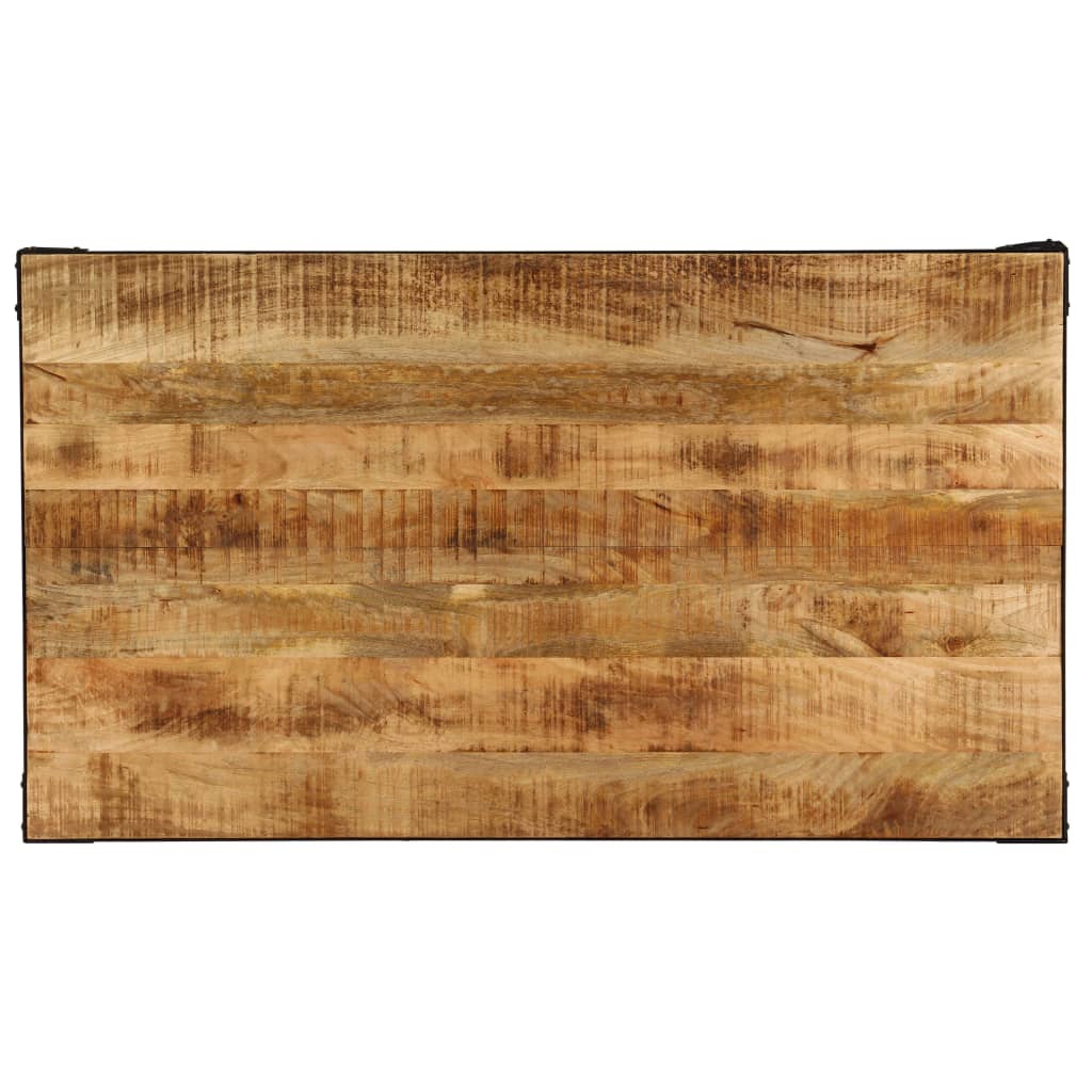 Mesa De Comedor De Madera Maciza De Mango 140x80x76 Cm_2